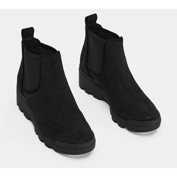 Eileen Fisher Splash Waterproof Suede Bootie NWOB Size 5 - Picture 1 of 10